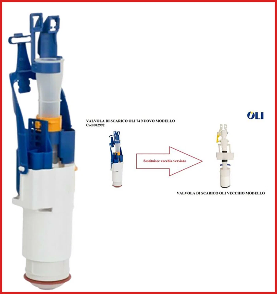valvola batteria per cassetta di scarico wc incasso diamante evo oli 74 ricambio - Immagine 1 di 1