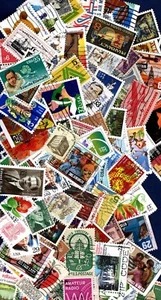 STATI UNITI D'AMERICA LOTTO DI 100 FRANCOBOLLI ASSORTITI - Picture 1 of 1
