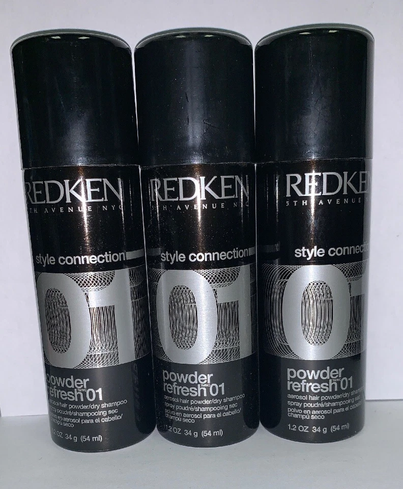 (3) REDKEN Style Connection Powder Refresh01 Aerosol Hair Powder/Dry Shampoo 1oz - Image 1 of 1