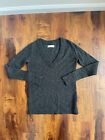 Abercrombie & Fitch Women's Size XS Gray Pullover V-Neck Sweater