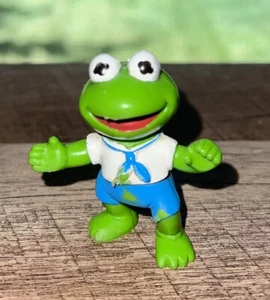 Kermit the Frog Toy Muppet Babies Figure Vintage 1986 PVC Mini 2.5” - Picture 1 of 8