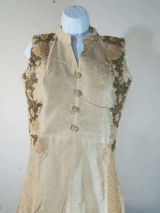 BOLLYWOOD STYLE BEAUTIFULL EMBROIDERED PARTYWEAR 3PC DRESS SIZE 40". - Picture 1 of 7