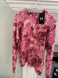 NWT WOMEN'S UNDER ARMOUR UA RIVAL TERRY PRINTED CREW Medium BRAND NEW - Picture 1 of 8