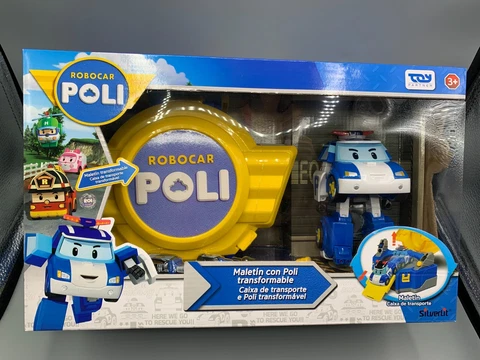 Academy Robocar POLI DELUXE + CASE ULTRA RARE Transformer Robot Toy NEW Cover