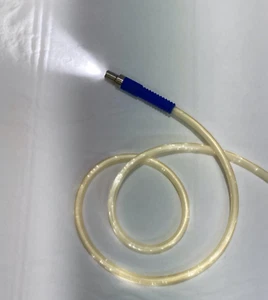 Cable de luz de fibra óptica transparente Lumitex LightMat 8' conexiones ACMI - Imagen 1 de 7