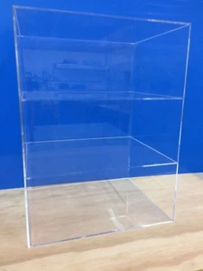 DS-Acryl Plexiglas Arbeitsplatte Vitrine 12" x 9,5" x 19" H 2 Regale - Bild 1 von 2