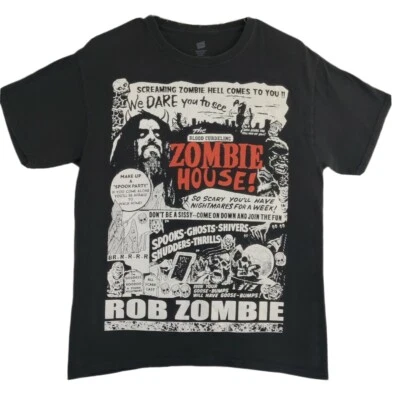 Rob Zombie Blood Curdling Zombie House Front Print Horror T-Shirt Sz M - Image 1 of 4