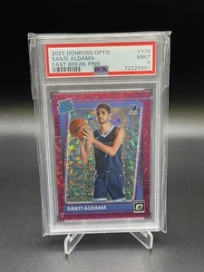 2021-22 Donruss Optic - Santi Aldama #176 Pink Prizm Rated Rookie RC #d/20 PSA 9 - Picture 1 of 2