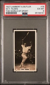 Lambert & Butler - 'The World of Sport' (1927) - W.T. Tilden **PSA6** - Picture 1 of 2