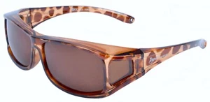 LADIES SUNGLASSES FIT OVER Normal Prescription Glasses. Polarised Wrap-Around UV - Picture 1 of 10