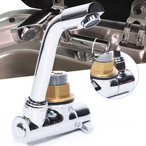 For RV Caravan Camper Kitchen Foldable Faucet 360?? Hot & Cold Water Tap Folding - Picture 1 of 12