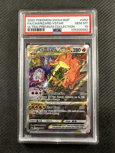 Pokemon Card PSA 10 Gem Mint Charizard Vstar Black Star Promo 2022 Holo SWSH262 - Picture 1 of 2