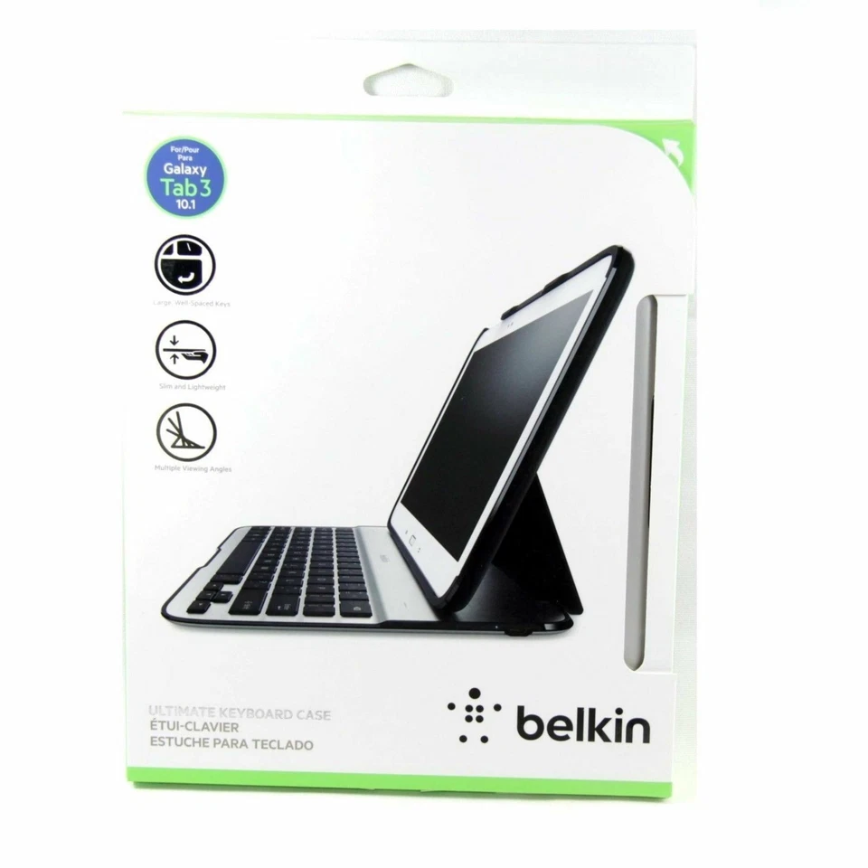 Belkin Case for Galaxy Tab 3 10.1 Folio Keyboard Bluetooth Ultimate F5L161TTC00 - Image 1 of 4
