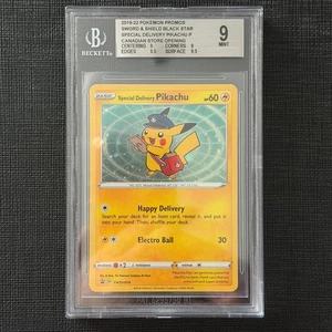 Entrega especial Pikachu SWSH074 BGS 9 Black Star Promo 2019 Pokemon Card Eng - Imagen 1 de 2