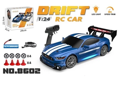 1:24 High Speed RC Drift Car 2.4G 4WD Remote Control Mini Racing Car Competition - Image 1 of 4