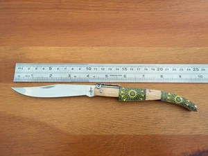 Navaja Española Navaja Estilo Árabe 4.3" con Trinquete Mango Madera de Arce - Imagen 1 de 10