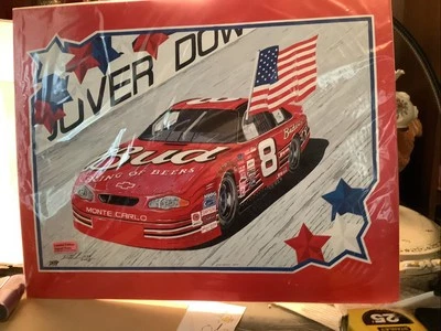Impresión firmada por Don Hodsun de Dale Earnhardt Jr “Victory Lap” #1099/3008 Foto 1 de 4