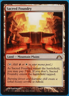 Sacred Foundry Gatecrash NM Land Rare MAGIC GATHERING CARD (ID# 504207) ABUGames - Image 1 of 2