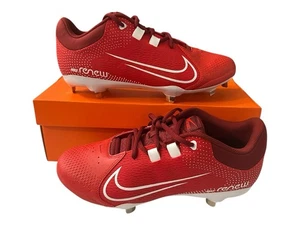 Women's Size 10.5 Nike Hyperdiamond 4 Pro-Red Softball Cleats CZ5920-616 w/ Box - Picture 1 of 8