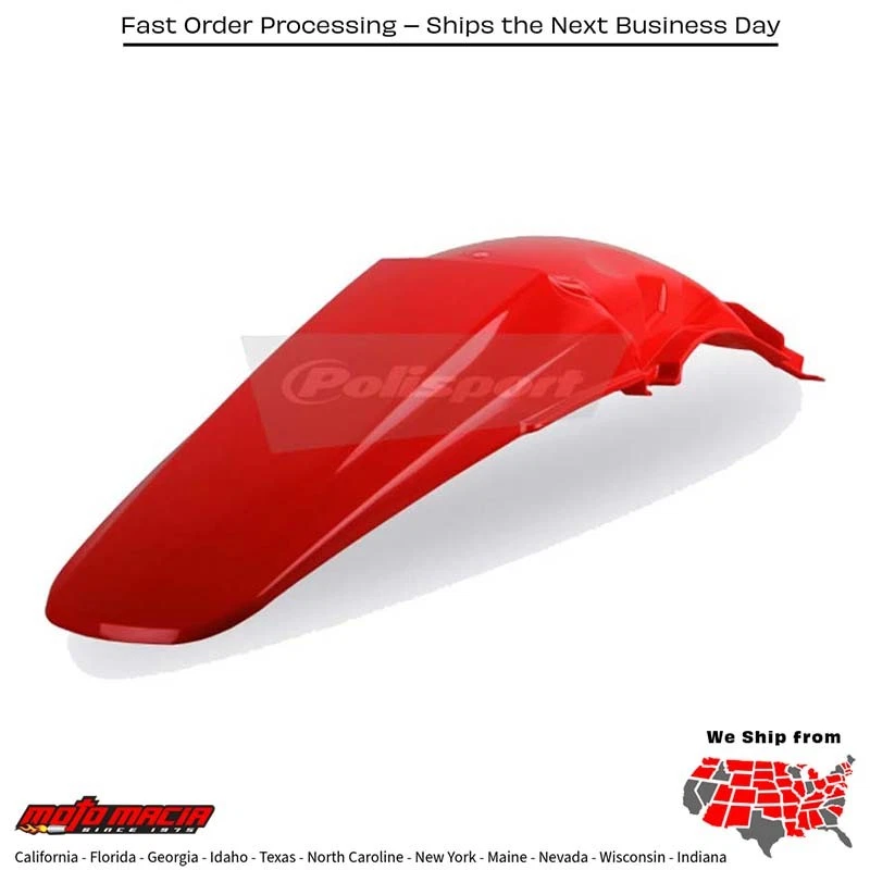 Guardabarros trasero rojo honda cr250r 2004-2007 honda cr125r 2004-2007 Foto 1 de 1