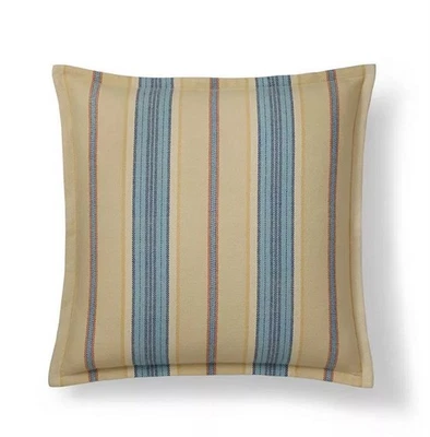 Ralph Lauren Bering Collection Brooks Multi Rayas Euro Sham $135 Crema/Multi Foto 1 de 3