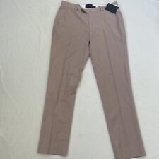 NEW Asos Trouser Dress Pants Mens Size 34 Biege Clip Zip Fly Brand New 34x32