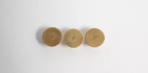 Set di 3 borchie per camicia vintage in oro giallo 14 kt, 4,0 grammi - Foto 1 di 6