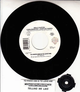 DOLLY PARTON, LINDA RONSTADT & EMMYLOU HARRIS To Know Him Is To Love Him 45 NEW - Picture 1 of 1