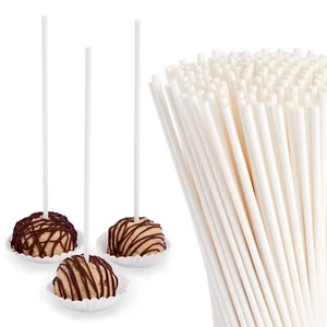 200 Pack Cake Pop Sticks 8 Inch for Lollipops Cookies Candy Desserts - Picture 1 of 9