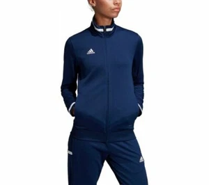 adidas Track Top Womens Tracksuit Jacket T19 Navy Blue Training Sports Football - Picture 1 of 5