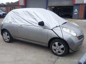 Half Size Car Cover fits Nissan Micra K12 & K12C 2002-2009 - Picture 1 of 8