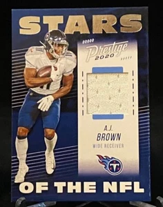 2020 Prestige Stars of the NFL #SN-AB A.J. Brown Tennessee Titans Swatch - Picture 1 of 2