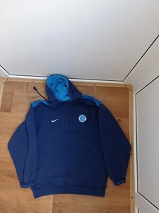 RARO! SSC Napoli 1997/1998 Vintage Fútbol Sudadera con Capucha Chaqueta Calcio Nike Talla S - Imagen 1 de 6
