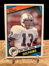 1984 Topps Dan Marino RC Rookie Card #123 Miami Dolphins HOF - NEAR MINT
