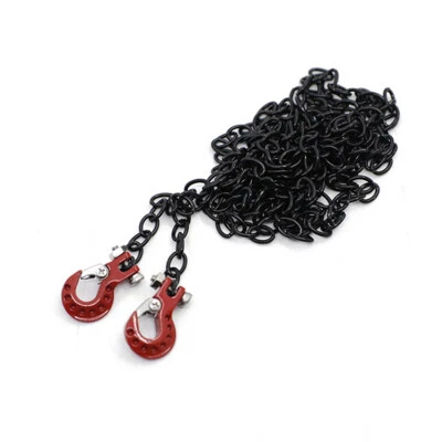 Metal Trailer Hook Tow Chain For 1:10 Traxxas TRX-4 Axial SCX10 D90 TF2 RC Car - Image 1 of 4