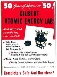 Vintage Atomic Energy Lab Toy Label Refrigerator Magnet Size 2.5" x 3.5" - Picture 1 of 4