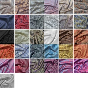 Paisley Jacquard Poly Viscose Woven Upholstery Dress Suit Lining Draping Fabric - Picture 1 of 63