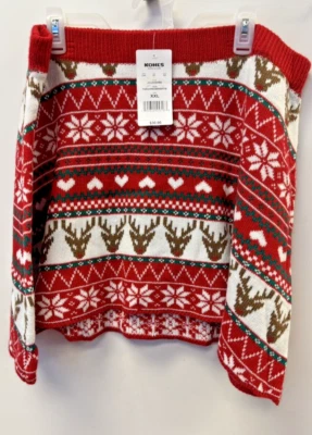 Mujer Nacido Famoso Suéter Tejido Navidad Reno Falda Talla XXL Foto 1 de 2