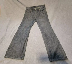 Levis 569 Mens 38x34 Loose Straight Jeans Blue Medium Wash Denim Pockets Zip - Picture 1 of 9