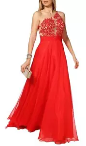 Women's Formal One Shoulder Embroidery Beaded Long Evening Gown prom dress - Picture 1 of 5