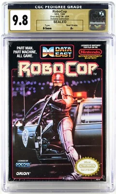 ¡¡PEDIGRÍ ULTRA RARO!! RoboCop Nintendo NES sellado de fábrica CGC 9,8 A+ COMO NUEVO COSTURA EN H Foto 1 de 2