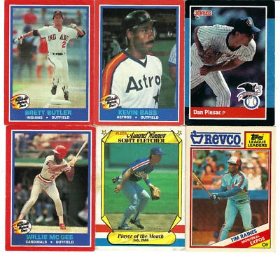 Super estrellas de béisbol años 80 y pre-80-fleer-topps (33 baraja de cartas) Foto 1 de 4