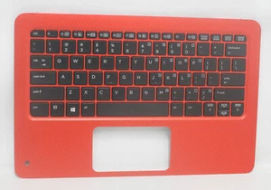 918554-001 HP Palmrest Top Cover Red W/Keyboard Us Probook X360 11 G1 "GRADE A" - Picture 1 of 1