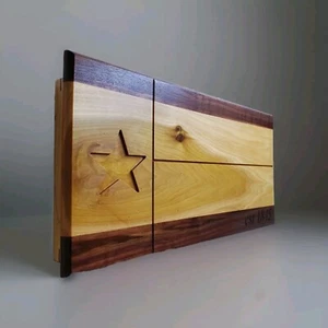 Concealed TX Flag Gun Cabinet - Maple/Poplar Wall Mount W/ Hidden Lock - Picture 1 of 5