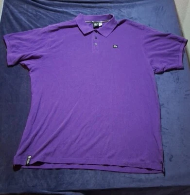 Camisa LRG Para Hombres 4XL Elevada Grupo de Investigación Polo Grande y Alto Hip Hop Y2K (Púrpura) Foto 1 de 4