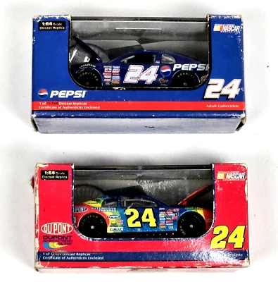 2 1999 Jeff Gordon Diecast Nascar Revell #24 Pepsi Dupont Race Car IN BOX Lot - Image 1 of 4
