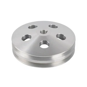 Polea de bomba de dirección asistida de aluminio para GM SBC BBC Chevy Keyway Style 2 ranuras - Imagen 1 de 8