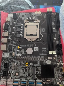 B250C BTC Miner Motherboard for LGA1151 DDR4 Mining Board 8gpu with cpu - Picture 1 of 1