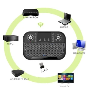 Mini Wireless Keyboard With Touchpad Support 2.4Ghz Rf Multi Tou MPF - Picture 1 of 24