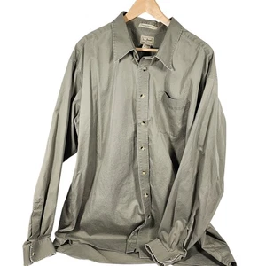 LL Bean Wrinkle Resistant Long Sleeve Button Down Shirt Khaki Men's XXL Tall - Picture 1 of 5